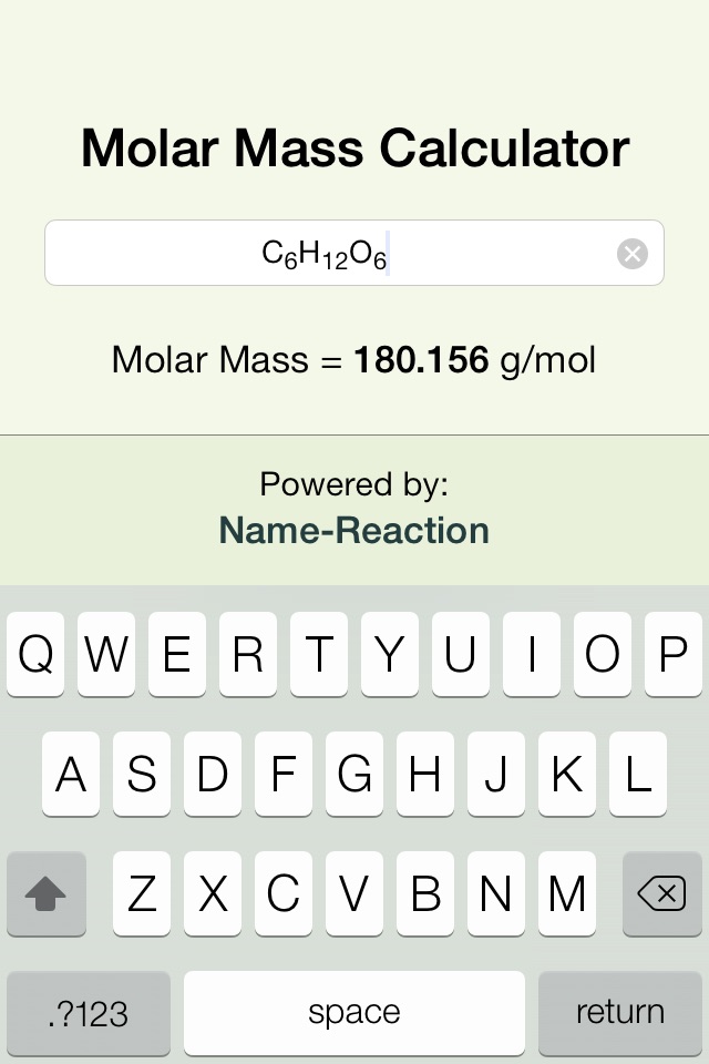 Molar Mass Calculator | NR screenshot 2