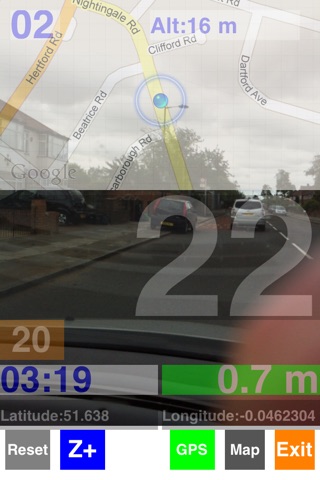 Speedometer with Video Camera with Speed/Time Info screenshot 2