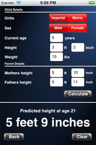 Adult Height Calculator screenshot 4