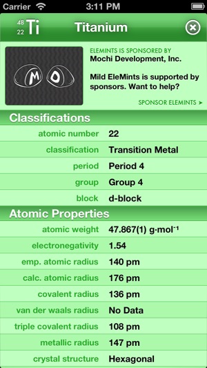 Mild EleMints: Free Periodic Table(圖4)-速報App