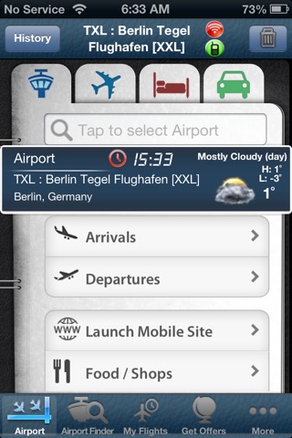 Berlin Airport-Tegel TXL Schönefeld SXF screenshot 2