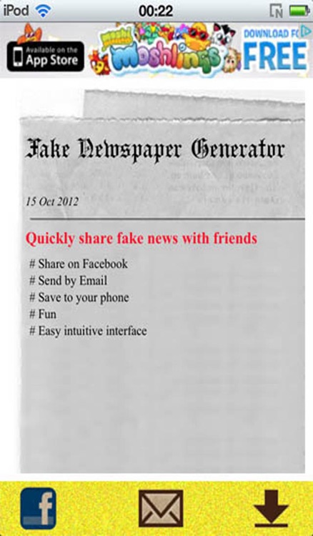 Fake Newspaper Generator