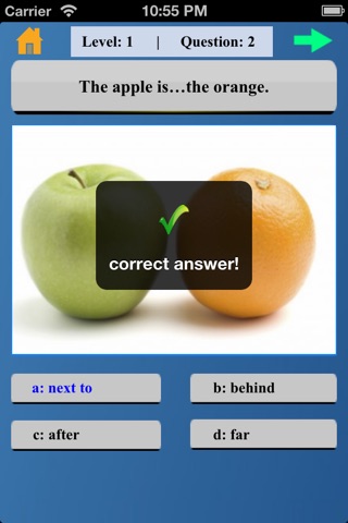 English Preposition Quiz screenshot 3