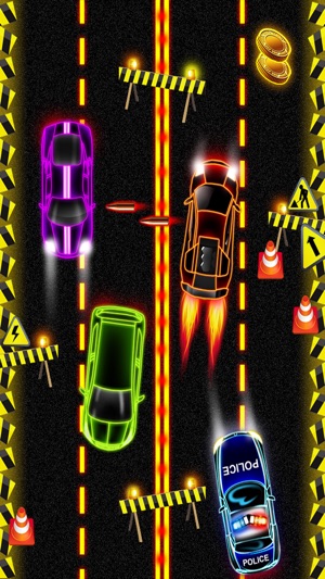 Nitro Neon Car Racing Police Pursuit Game(圖5)-速報App