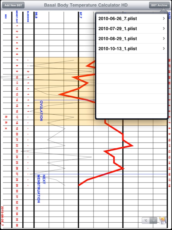Basal Body Temp Calculator HD screenshot-3