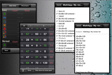 Math 3 in 1 (Drills, Flashcard, 60 sec Game) screenshot 4