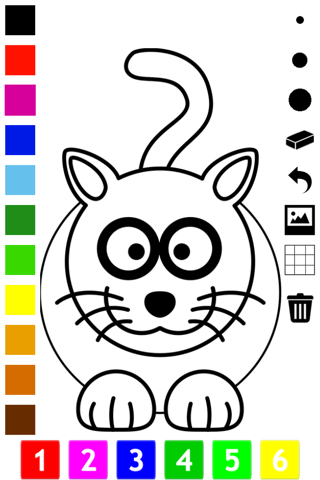 Cat Coloring Book for Little Children: Learn to draw and color cats, kittens and funny pet scenes screenshot 2