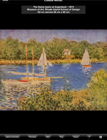 Fine Art HD - Impressionists screenshot 2