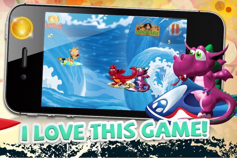 Turbo Minion Surfers and the Dash to Outrun Sea Dragons LITE - FREE Game screenshot 3