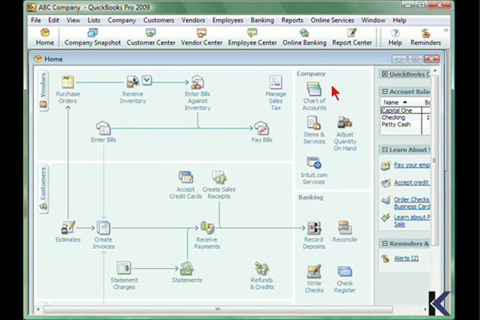 Learn QuickBooks Pro 2009 screenshot 3