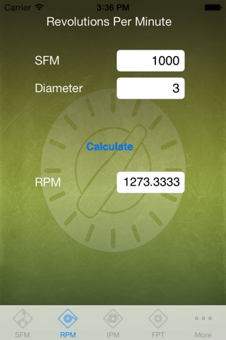 Feed Rate Calculator screenshot 2