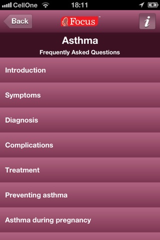 Asthma FAQ screenshot 2
