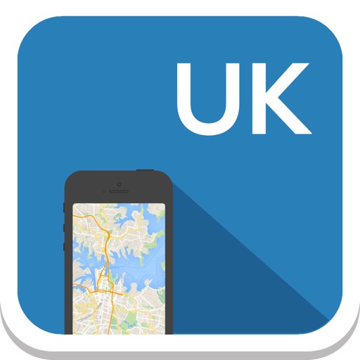 UK (England) offline map, guide, weather, hotels. Free navigation. icon
