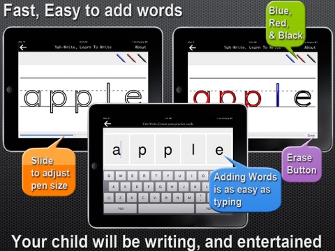yah-Write, Learn To Write HD Light screenshot 2