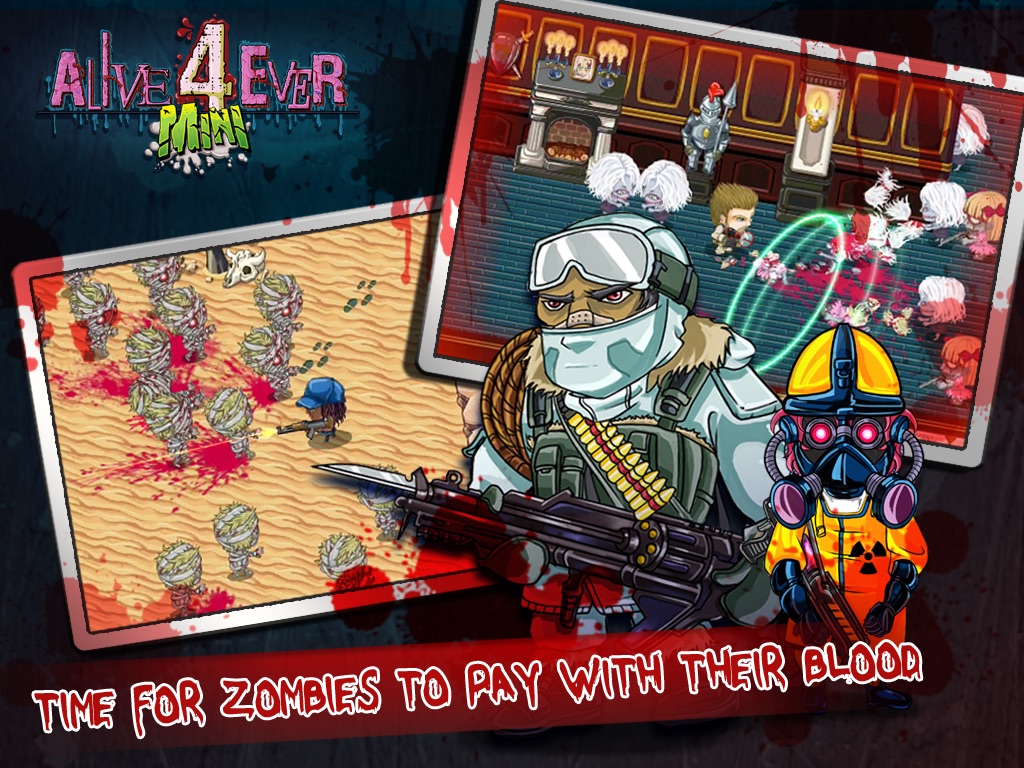 Alive4ever mini: Zombie Party for iPad screenshot 3