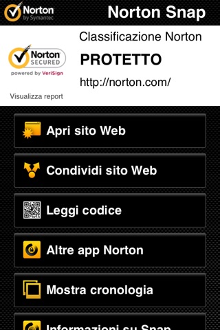 Norton Snap QR Code Reader screenshot 2