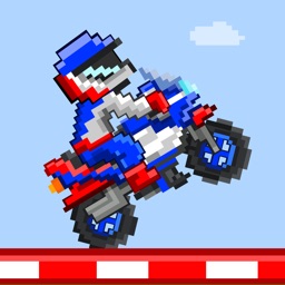 Track Riders - Free Retro 8-bit Pixel Motorcycle Games