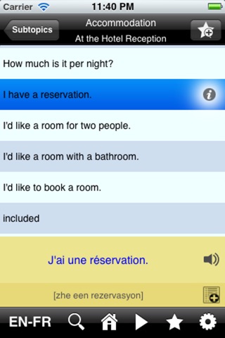 EasyTalk Learn French Free screenshot 2