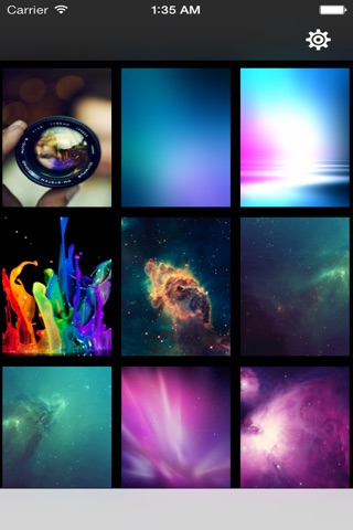 Wallpaper HD for iOS 7 & iOS 6 - Cool Retina Wallpapers Free with Facebook & Twitter screenshot 2