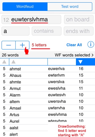 Deutsch Words Finder Wordfeud screenshot 4