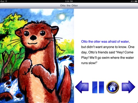 Otto the Otter Narrated Children’s Book for iPad Free screenshot 2
