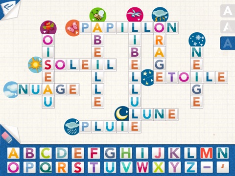 Kidschool : my first criss-cross puzzle in french screenshot 2