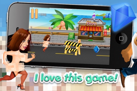 A Censored Streaker Blitz - The College Kids Fun Beach Summer Run FREE ! screenshot 4
