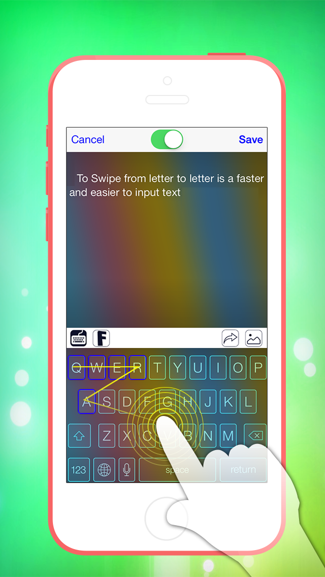 Swipe & Type Keyboards & Color Keyboards To Cool Fonts Screenshot 1