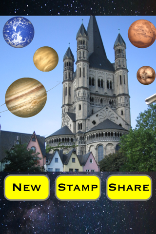 Planet Camera Free -Astronomical stickers of the Solar System- screenshot 2