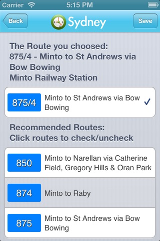 Sydney Bus screenshot 3