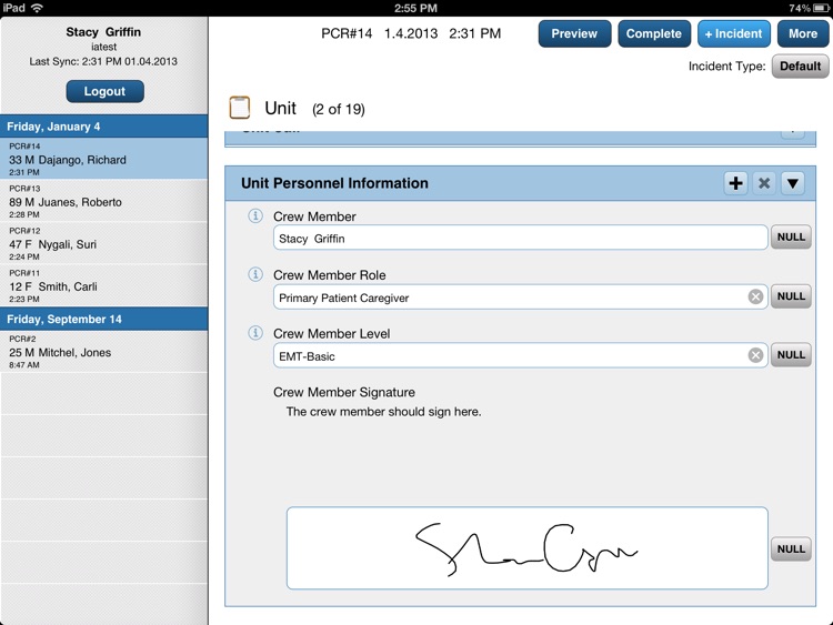 ePCR for iPad screenshot-3