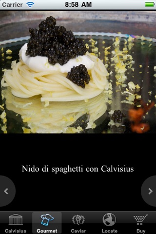 Calvisius Caviar screenshot 2