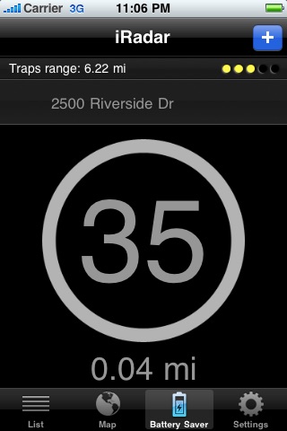 iRadar USA: Offline Speed Traps and Cameras