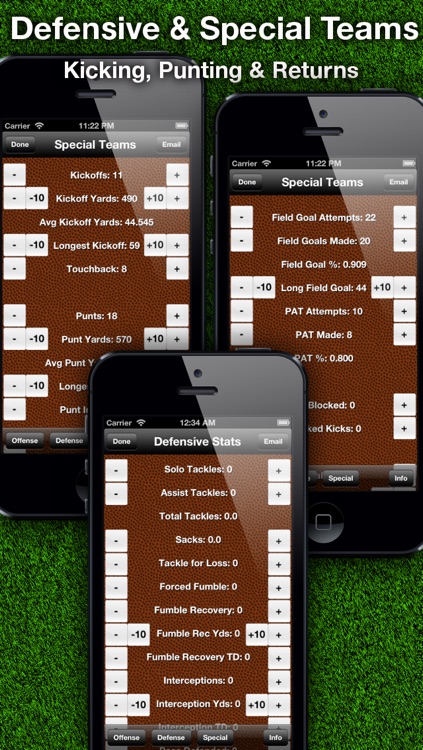 Football Stats Tracker Touch screenshot-3