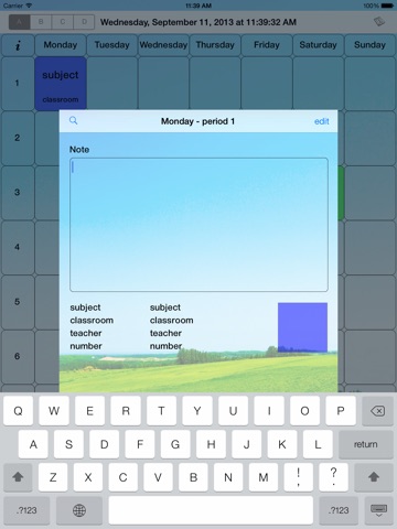 School Timetable HD screenshot 4