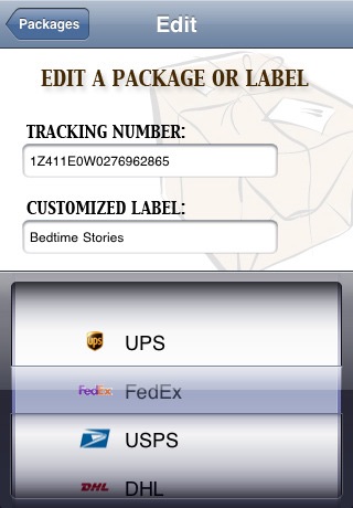 Package Tracker screenshot 2