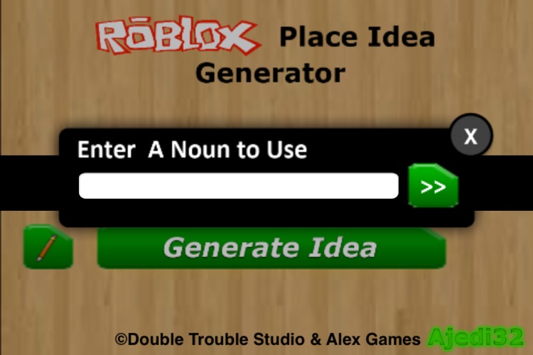 Idea Generator For Roblox By Double Trouble Studio - roblox game idea generator