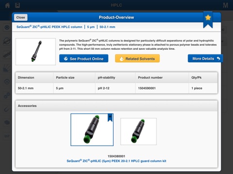 EMD Millipore ChromBook screenshot 3