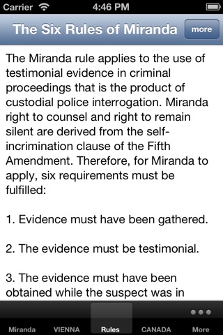 POLICE MIRANDA WARNING screenshot 3