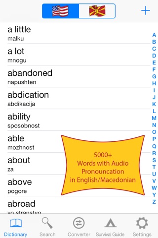 Macedonian Dictionary and Survival Guide screenshot 2
