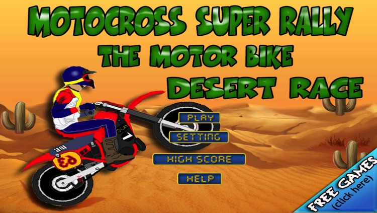 Motocross super rally - The motor bike desert race - Free Edition