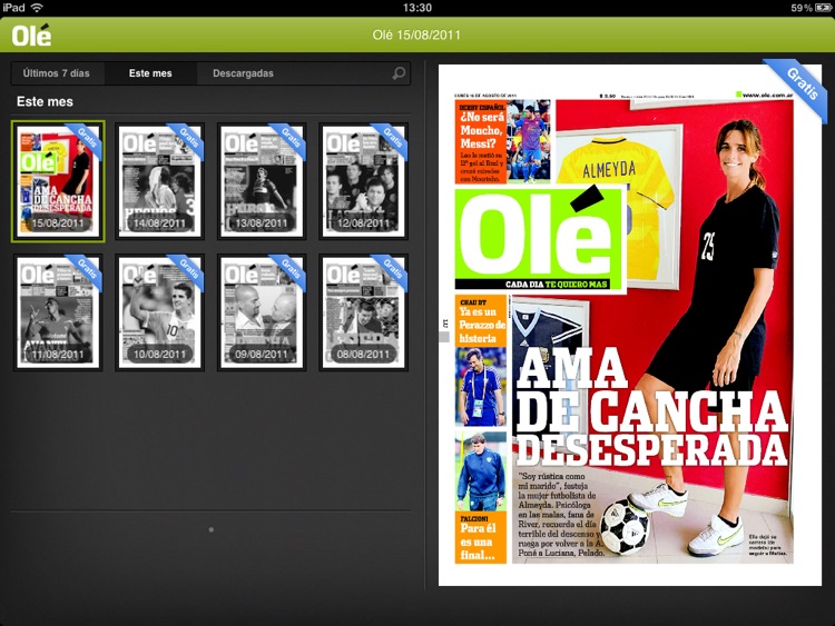 Olé para iPad