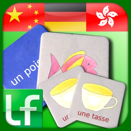 Learn Friends' Card Matching Game - Mandarin Chinese, Cantonese Chinese and German