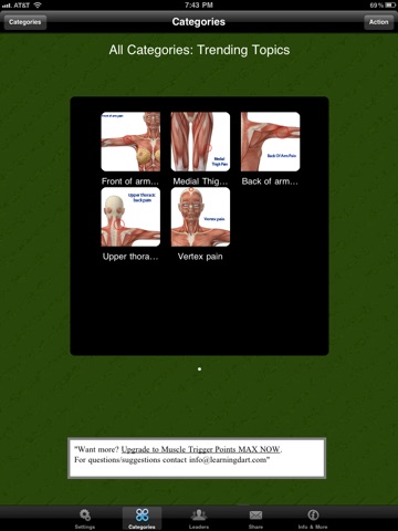 Muscle Trigger Points Doctor for iPad screenshot 2