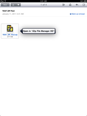 Zip File Manager HD for iPad screenshot 2