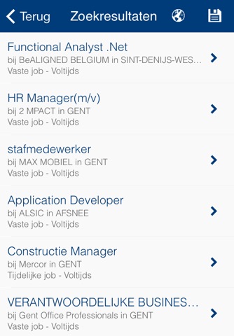 Vind een Job screenshot 2