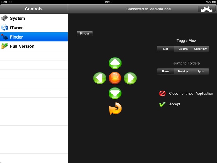 jfControl HD Lite - Allround Remote Control