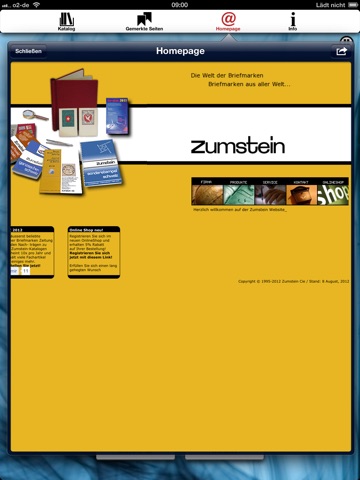 Zumstein, the catalogue for stamp collectors screenshot 3