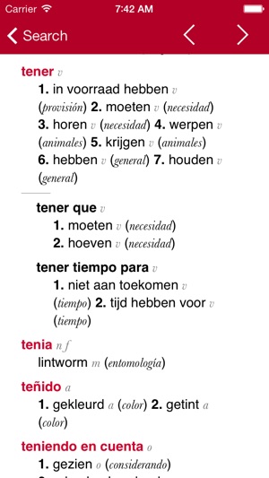 Dutch-Spanish Dictionary from Accio(圖2)-速報App