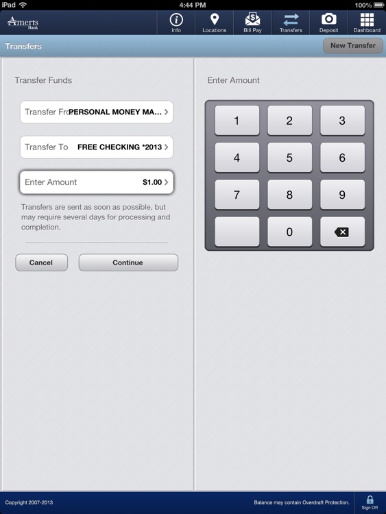 Ameris Bank Business for iPad